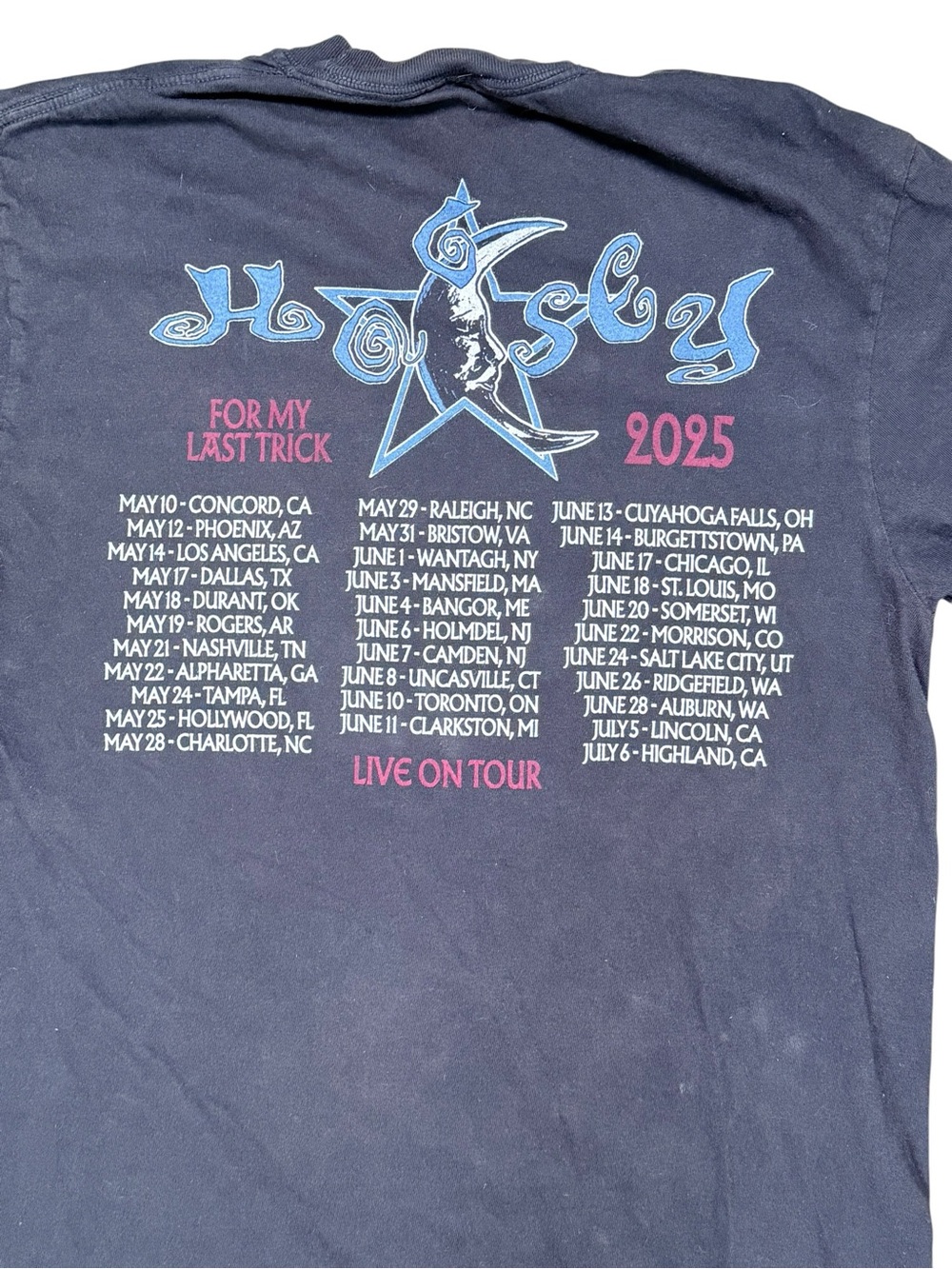 Halsey 2025 For My Last Trick Tour Graphic T-Shirt Black Size Medium - Picture 4 of 8